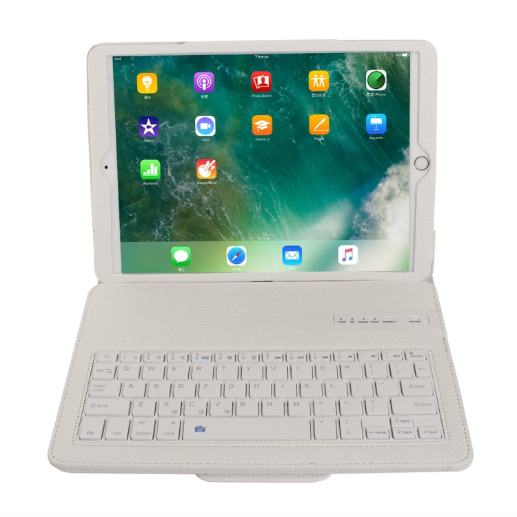 IP09 For iPad 10.2 inch Litchi Texture Detachable ABS Bluetooth Keyboard Leather Tablet Case with Stand Function