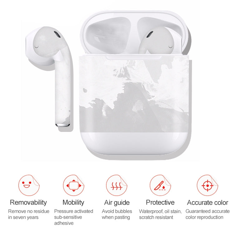 DRAP-502 Airpods Earphones Full Coverage Sticker Earphone Box Anti-lost Protective Film