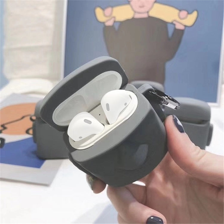 Wireless Earphones Shockproof Creative Stone Moai Silicone Protective Case for Apple AirPods 1 / 2