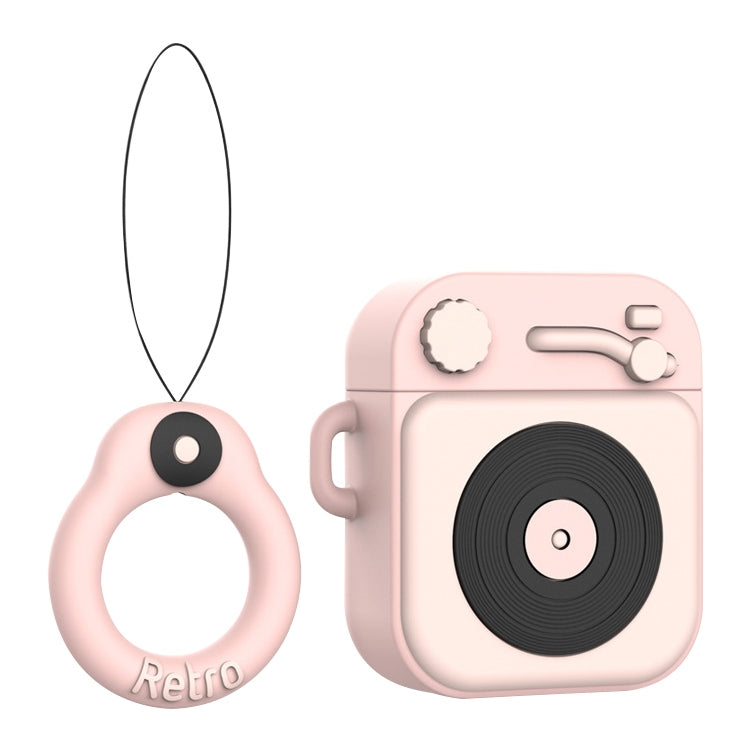 Wireless Earphones Shockproof Phonograph Silicone Protective Case for Apple AirPods 1 / 2