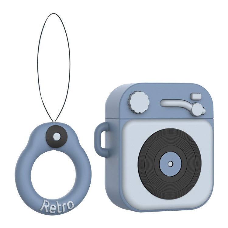 Wireless Earphones Shockproof Phonograph Silicone Protective Case for Apple AirPods 1 / 2