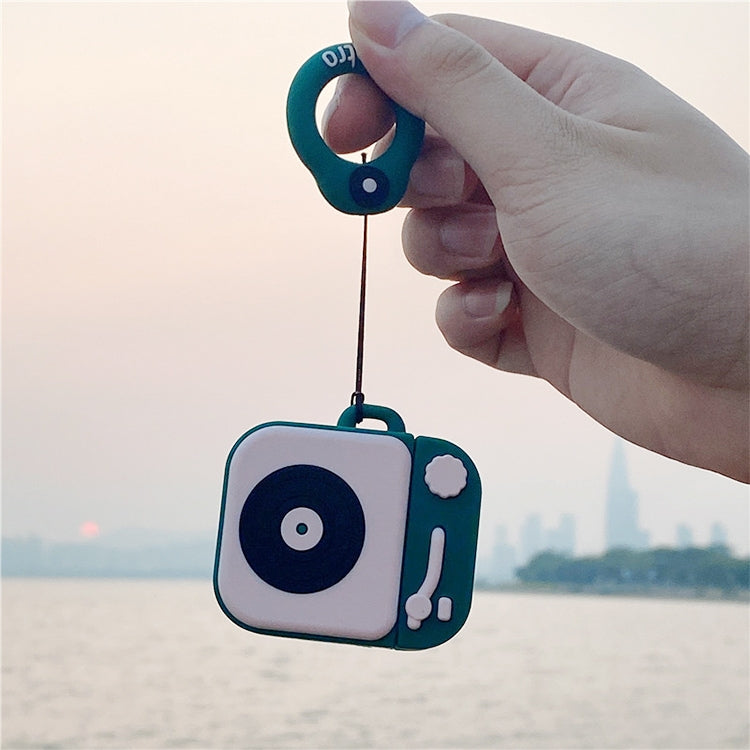 Wireless Earphones Shockproof Phonograph Silicone Protective Case for Apple AirPods 1 / 2