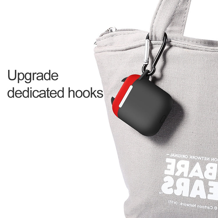 Wireless Earphones Shockproof Horn Shape Silicone Protective Case for Apple AirPods 1 / 2