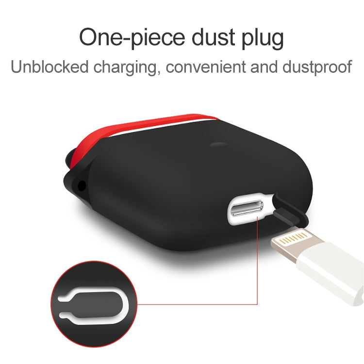 Wireless Earphones Shockproof Horn Shape Silicone Protective Case for Apple AirPods 1 / 2