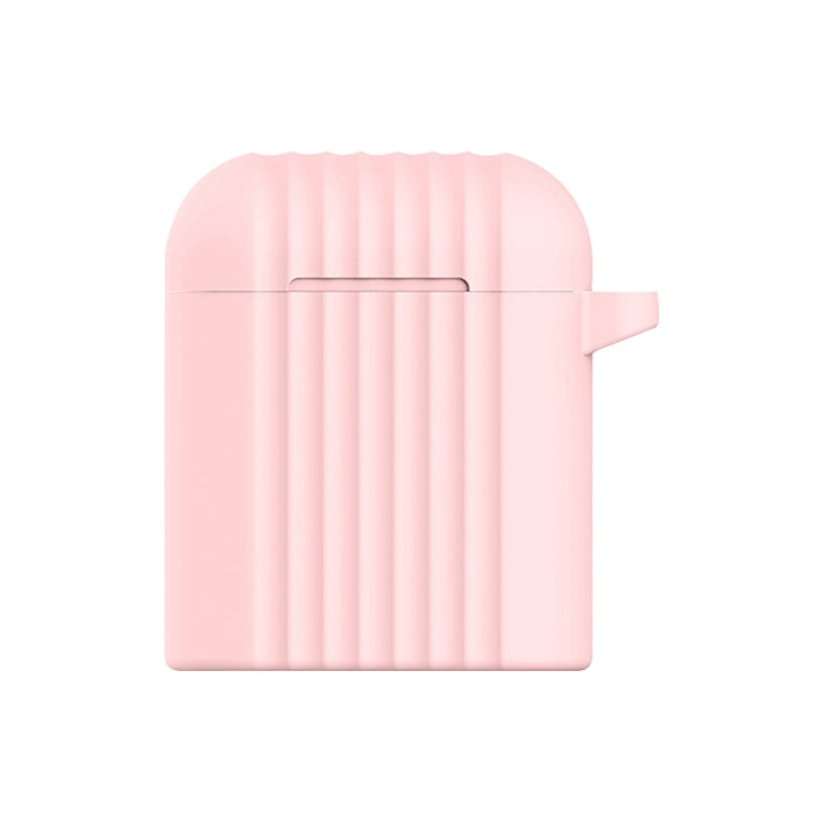 Wireless Earphones Shockproof Draw-bar Frame Silicone Protective Case for Apple AirPods 1 / 2