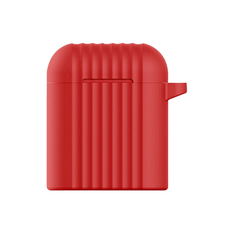 Wireless Earphones Shockproof Draw-bar Frame Silicone Protective Case for Apple AirPods 1 / 2
