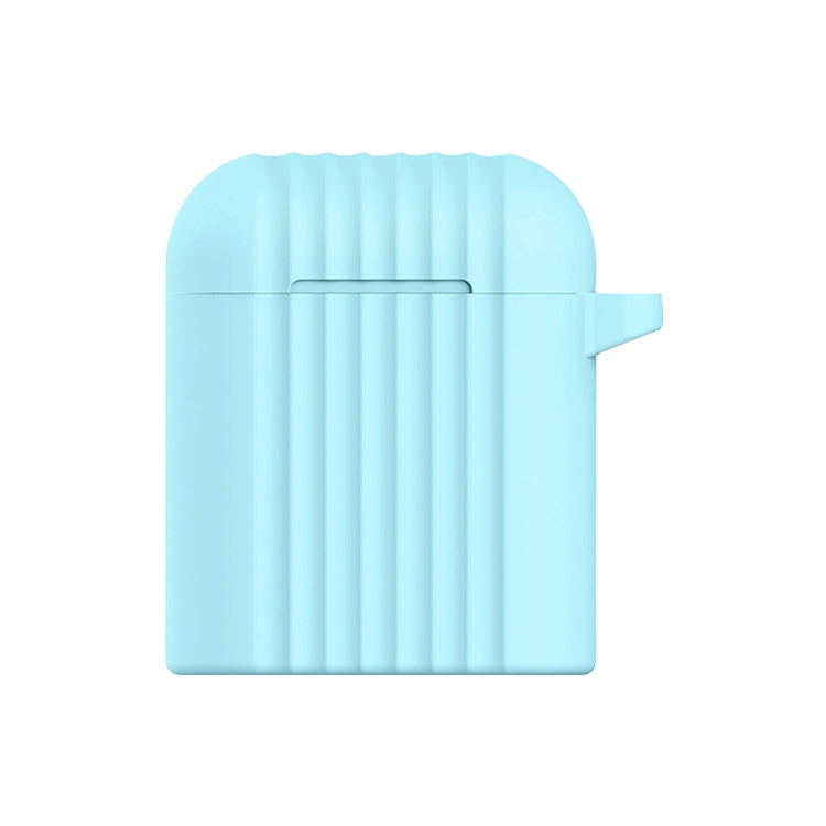 Wireless Earphones Shockproof Draw-bar Frame Silicone Protective Case for Apple AirPods 1 / 2