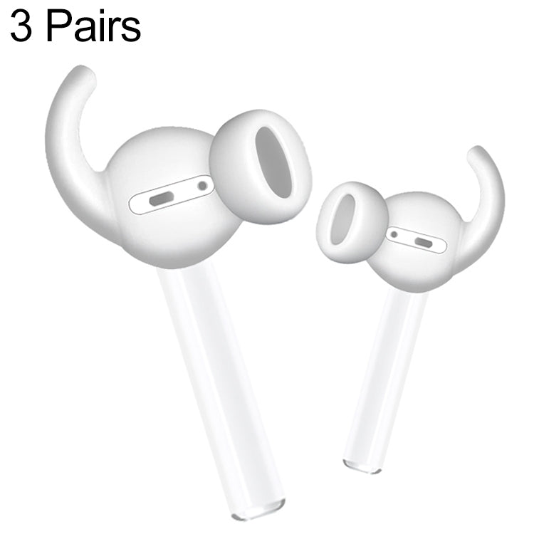 3 Pairs Wireless Earphones Denoise Silicone Earplug Protective Case for Apple AirPods 1 / 2