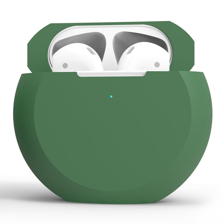 Wireless Earphones Shockproof Flat Bottom Silicone Protective Case for Apple AirPods 1 / 2