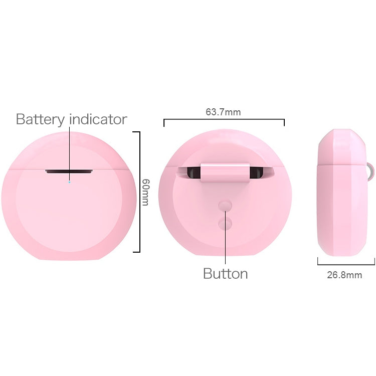 Wireless Earphones Shockproof Flat Bottom Silicone Protective Case for Apple AirPods 1 / 2