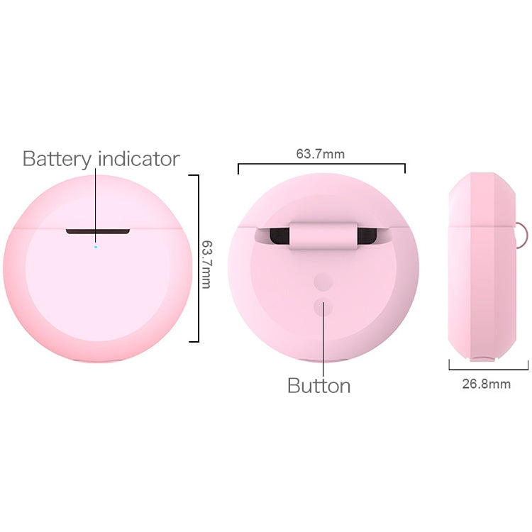 Wireless Earphones Shockproof Round Bottom Silicone Protective Case for Apple AirPods 1 / 2