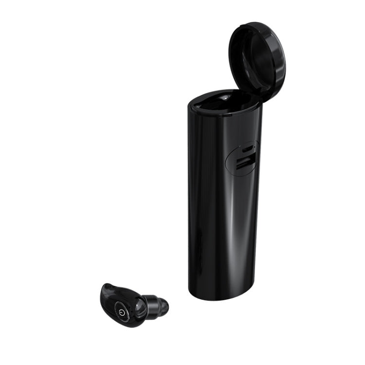 V21 Mini Single Ear Stereo Bluetooth V5.0 Wireless Earphones with Charging Box