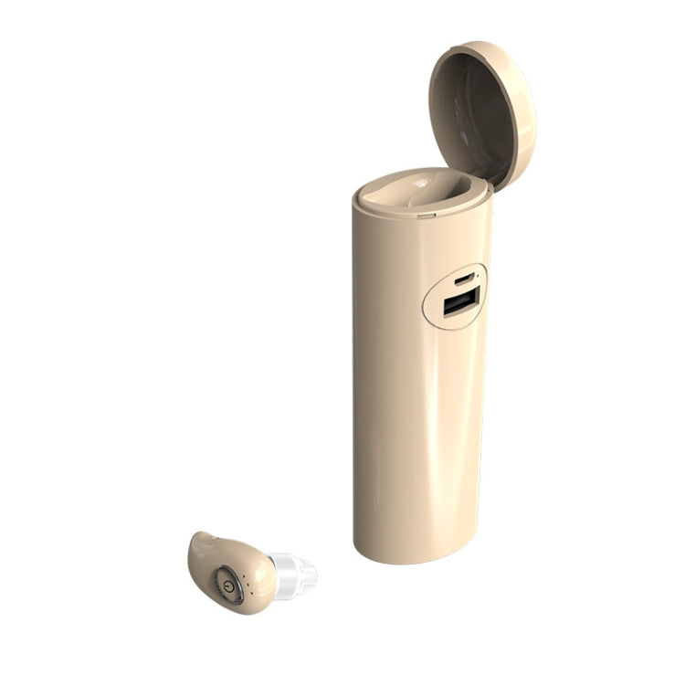 V21 Mini Single Ear Stereo Bluetooth V5.0 Wireless Earphones with Charging Box