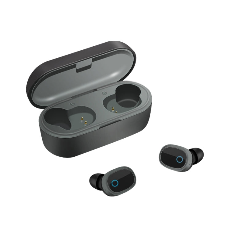 TWS-1003 Bluetooth 5.0 Semi-in-ear Design Wireless Bluetooth Earphone(Black)