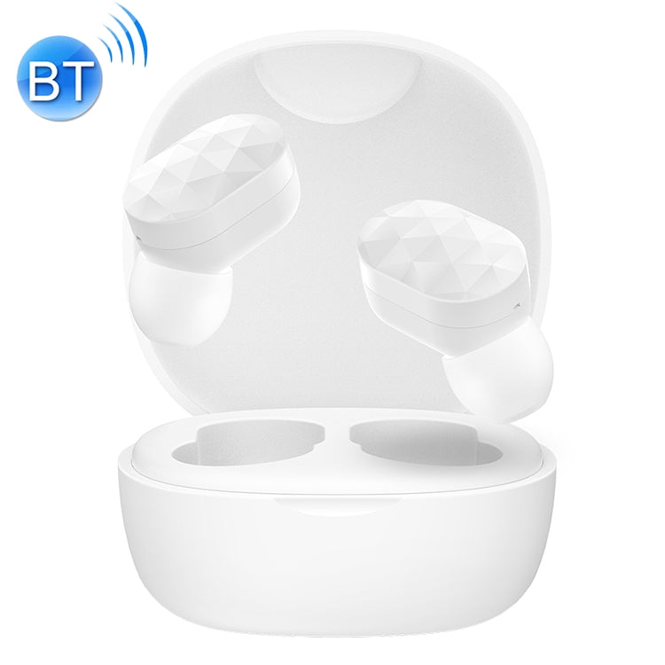 HAMTOD V200 TWS Touch Stereo Wireless Bluetooth Earphone with Charging Box, Support HD Call & Battery Display & Siri