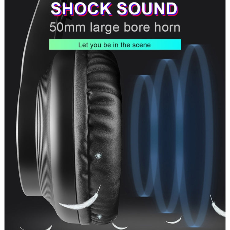 HAMTOD V9000 Dual 3.5mm + USB Interface Wired Gaming Headset, Cable Length: 2.1m