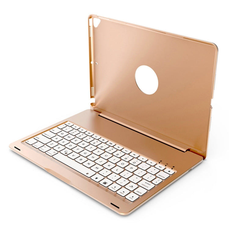 F102 For iPad 10.2 inch Wireless Bluetooth Keyboard Leather Tablet Case with Backlight
