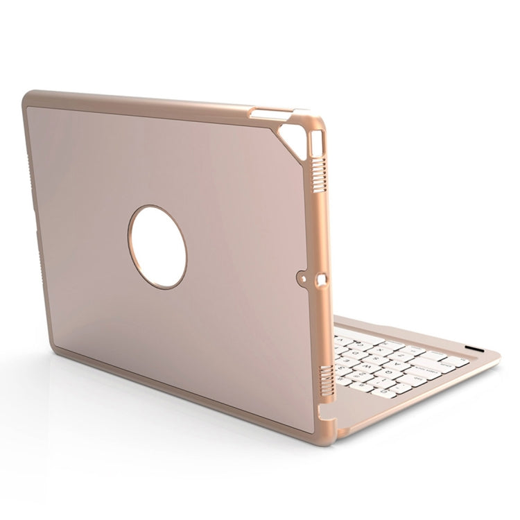 F102 For iPad 10.2 inch Wireless Bluetooth Keyboard Leather Tablet Case with Backlight