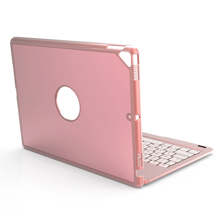 F102 For iPad 10.2 inch Wireless Bluetooth Keyboard Leather Tablet Case with Backlight