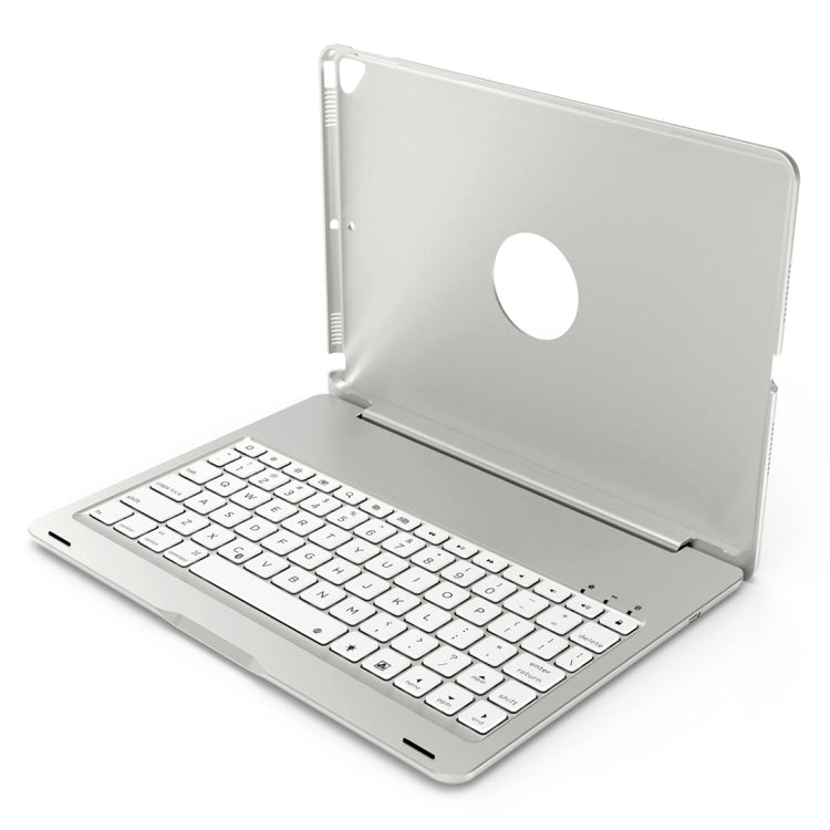 F102 For iPad 10.2 inch Wireless Bluetooth Keyboard Leather Tablet Case with Backlight