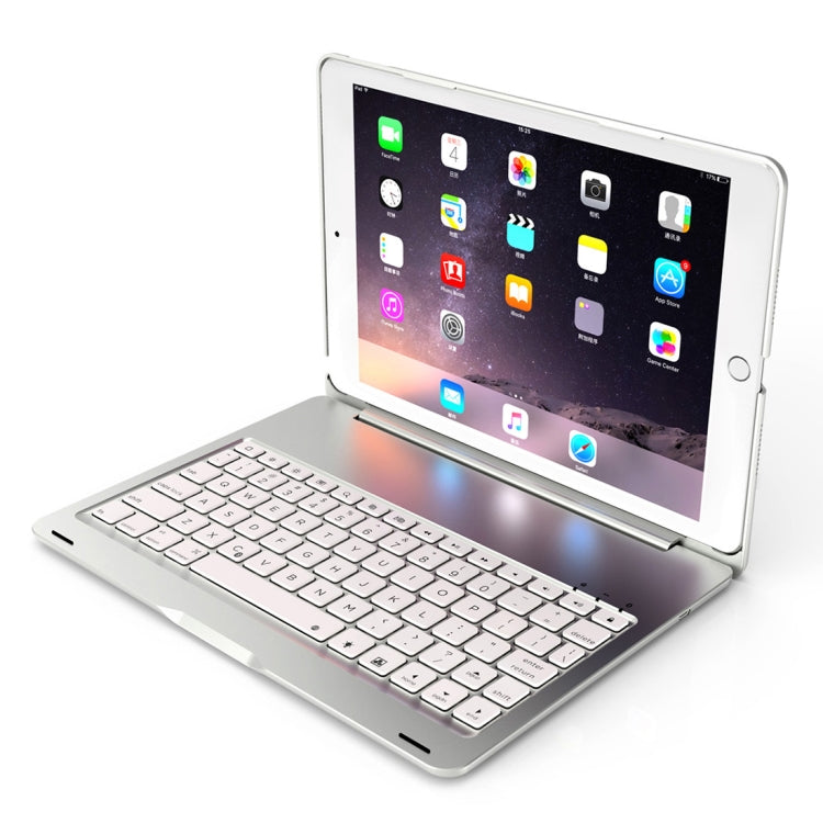F102 For iPad 10.2 inch Wireless Bluetooth Keyboard Leather Tablet Case with Backlight