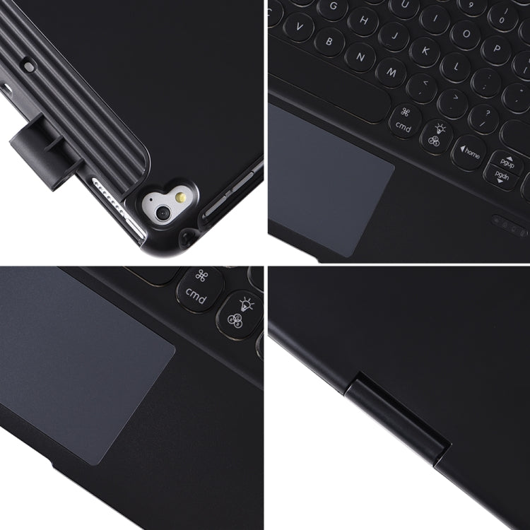 Q5 For iPad 2017 & 2018 / Pro 9.7 / Air 2 / Air Rotating Colorful Glowing Plastic Dot Bluetooth Keyboard