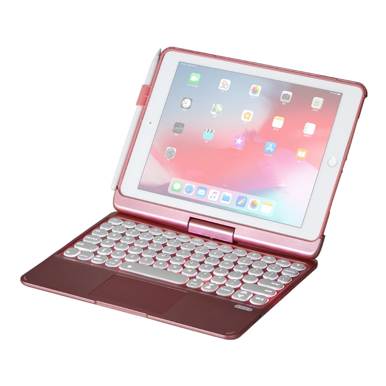 Q5 For iPad 2017 & 2018 / Pro 9.7 / Air 2 / Air Rotating Colorful Glowing Plastic Dot Bluetooth Keyboard