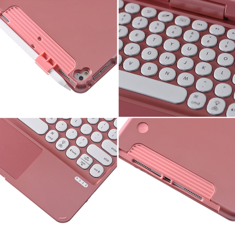 Q5 For iPad 2017 & 2018 / Pro 9.7 / Air 2 / Air Rotating Colorful Glowing Plastic Dot Bluetooth Keyboard