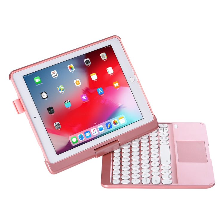 Q5 For iPad 2017 & 2018 / Pro 9.7 / Air 2 / Air Rotating Colorful Glowing Plastic Dot Bluetooth Keyboard