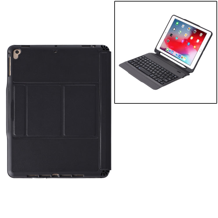 T-203 For iPad 2017 & 2018 / Pro 9.7 / Air 2 / Air Detachable Ultra-thin Bluetooth Keyboard Tablet Case with Holder & Pen Slot