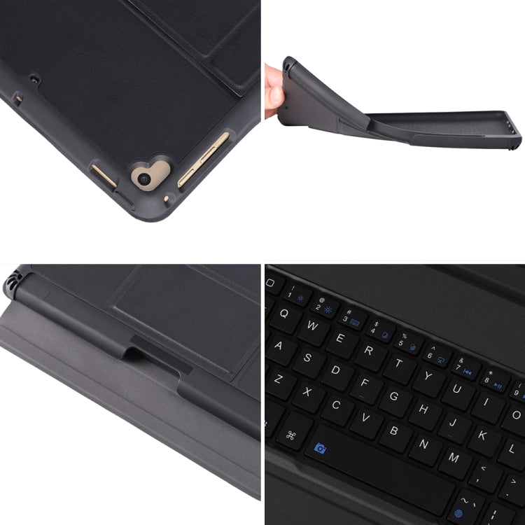 T-203 For iPad 2017 & 2018 / Pro 9.7 / Air 2 / Air Detachable Ultra-thin Bluetooth Keyboard Tablet Case with Holder & Pen Slot