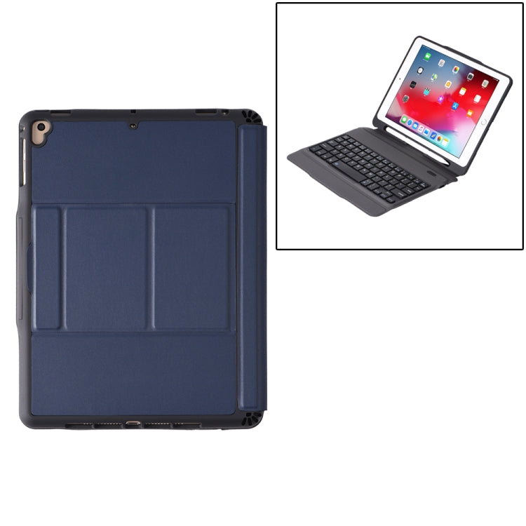 T-203 For iPad 2017 & 2018 / Pro 9.7 / Air 2 / Air Detachable Ultra-thin Bluetooth Keyboard Tablet Case with Holder & Pen Slot