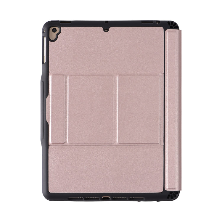 T-203 For iPad 2017 & 2018 / Pro 9.7 / Air 2 / Air Detachable Ultra-thin Bluetooth Keyboard Tablet Case with Holder & Pen Slot