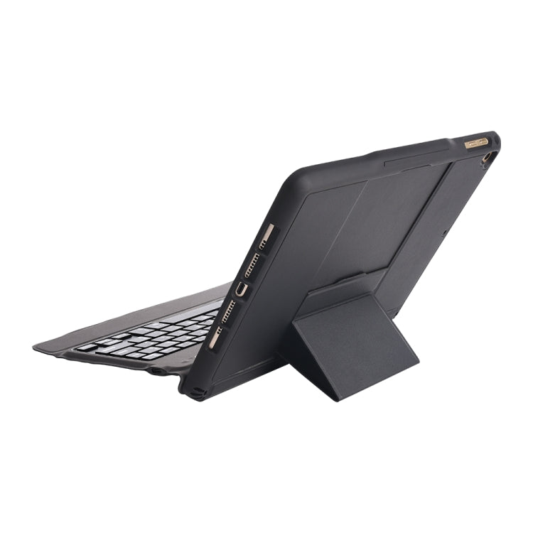 T-203D For iPad 2017 & 2018 / Pro 9.7 / Air 2 / Air Detachable Ultra-thin Bluetooth Keyboard Tablet Case with Holder & Pen Slot, Backlight Version (Blue)