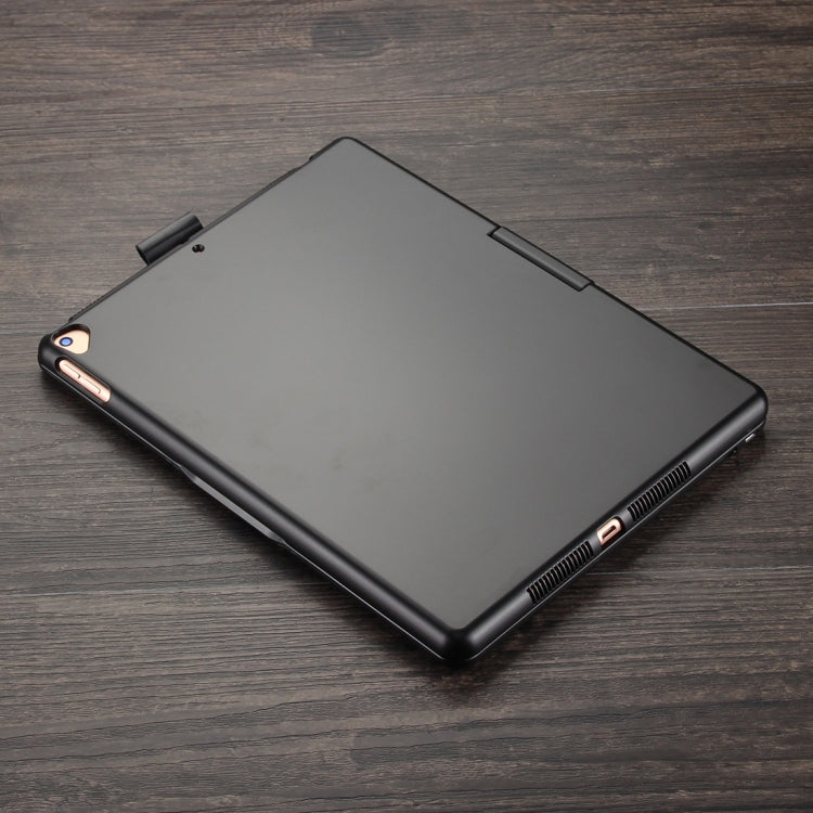 F102AS For iPad 10.2 inch Colorful Backlit Rotatable Bluetooth Keyboard Leather Tablet Case with Pen Slot Function