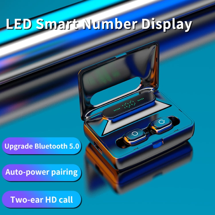 H60 LED Digital Display Stereo Bluetooth 5.0 Earphone with Charging Box