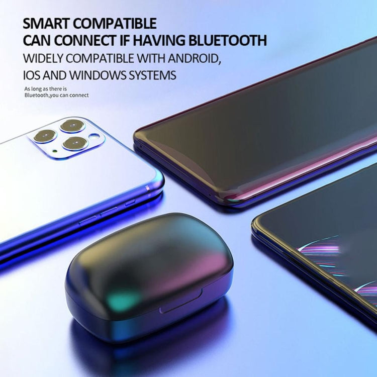 T10 TWS Bluetooth 5.0 Touch Wireless Bluetooth Earphone with Magnetic Attraction Charging Box & LED Display, Support Siri & HD Call