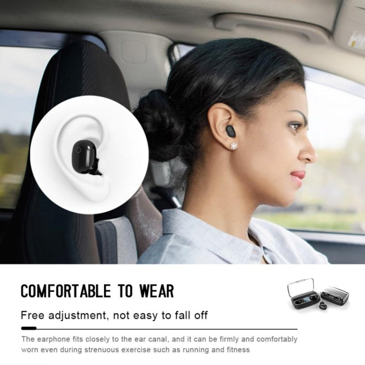 G5 Bluetooth 5.0 TWS Touch LED Digital Display Wireless Sports Bluetooth Earphone with Charging Box