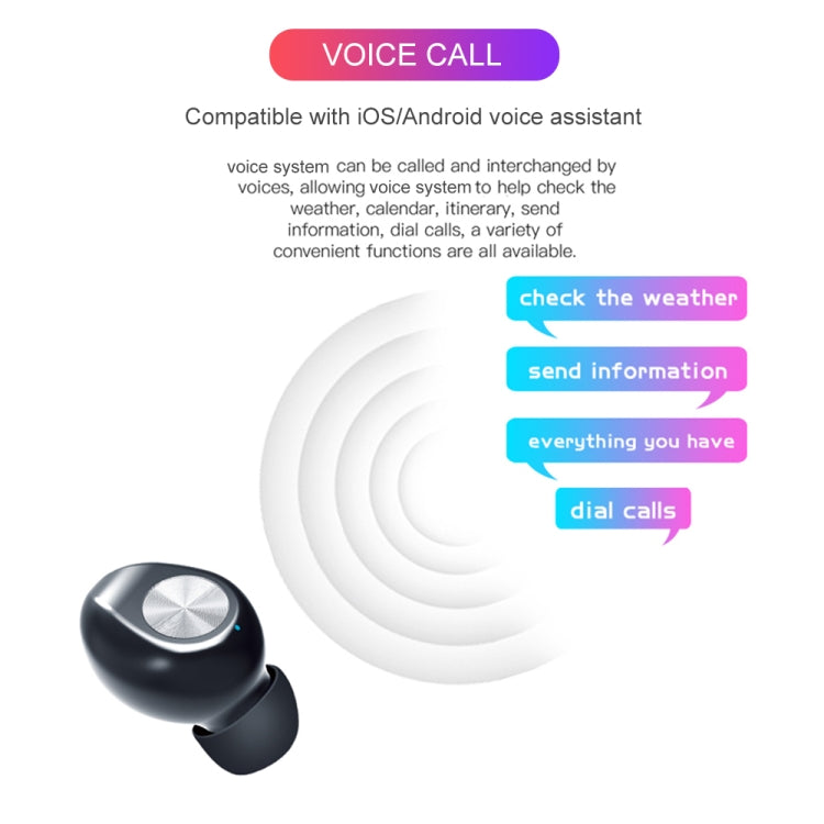 TWS-A8 Bluetooth 5.0 Mini True Wireless Stereo Sports Bluetooth Earphone with Charging Box
