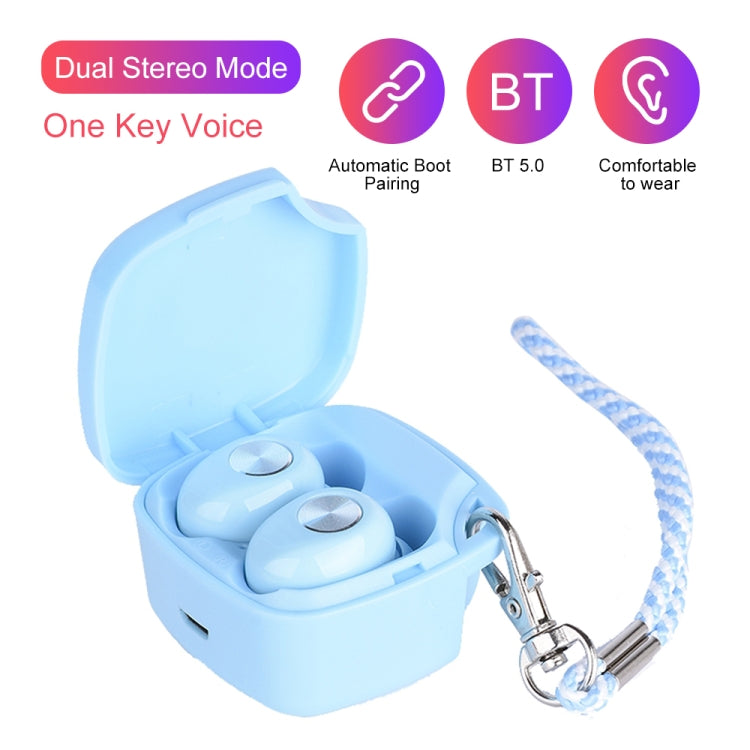 TWS-A8 Bluetooth 5.0 Mini True Wireless Stereo Sports Bluetooth Earphone with Charging Box