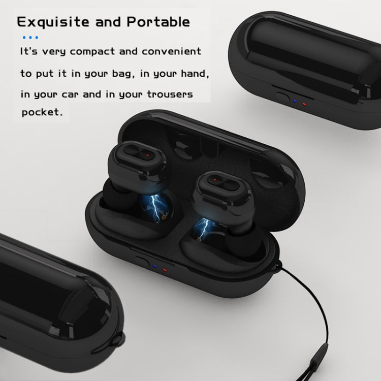 TWS-N9 Bluetooth 5.0 Mini Binaural True Wireless Stereo Sports Bluetooth Earphone with Charging Box