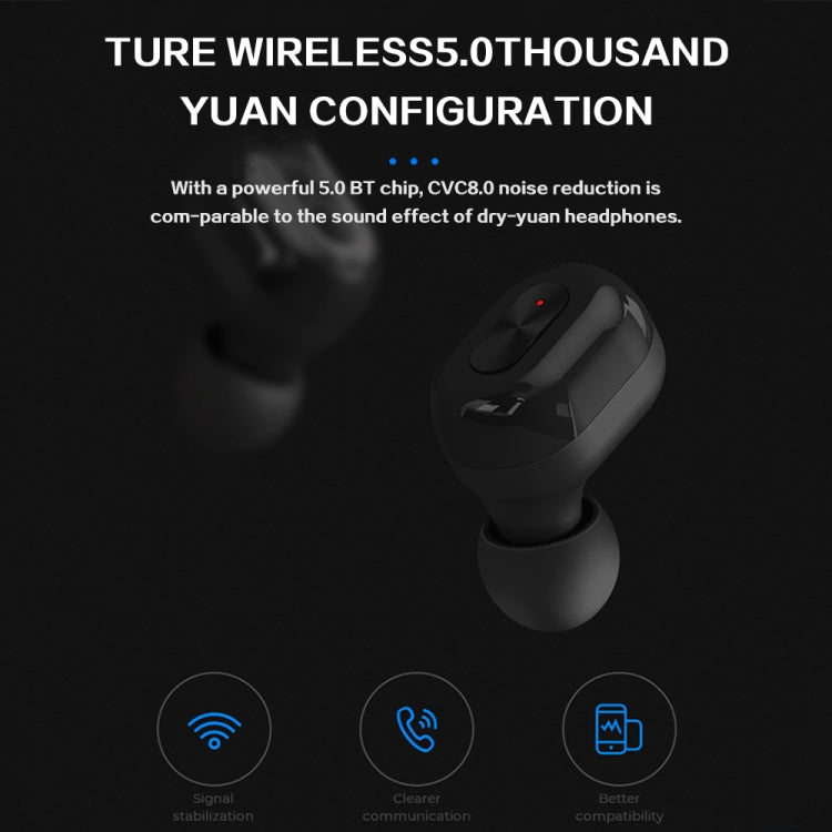 TWS-N9 Bluetooth 5.0 Mini Binaural True Wireless Stereo Sports Bluetooth Earphone with Charging Box