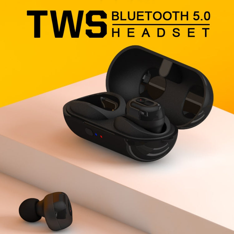 TWS-N9 Bluetooth 5.0 Mini Binaural True Wireless Stereo Sports Bluetooth Earphone with Charging Box