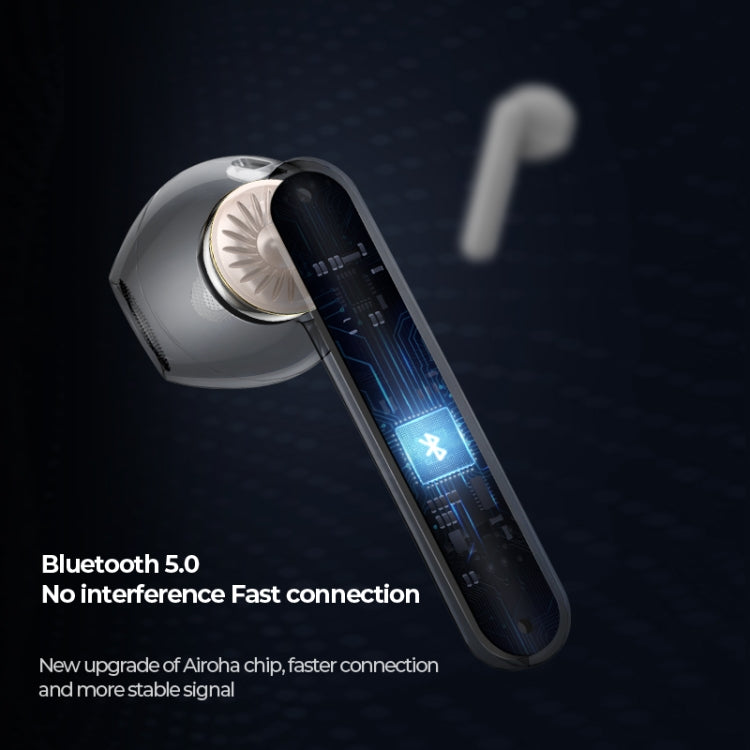 JOYROOM JR-T09 Bluetooth 5.0 Ture Wireless TWS Semi-in-ear Bluetooth Earphone with Charging Box