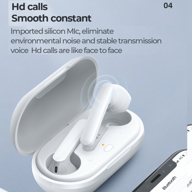 JOYROOM JR-T09 Bluetooth 5.0 Ture Wireless TWS Semi-in-ear Bluetooth Earphone with Charging Box