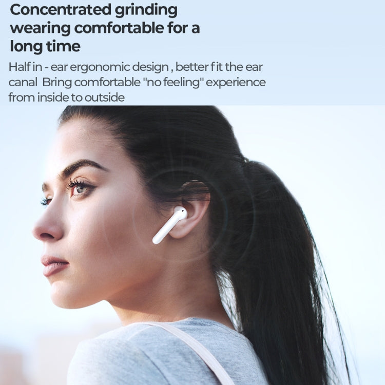 JOYROOM JR-T09 Bluetooth 5.0 Ture Wireless TWS Semi-in-ear Bluetooth Earphone with Charging Box