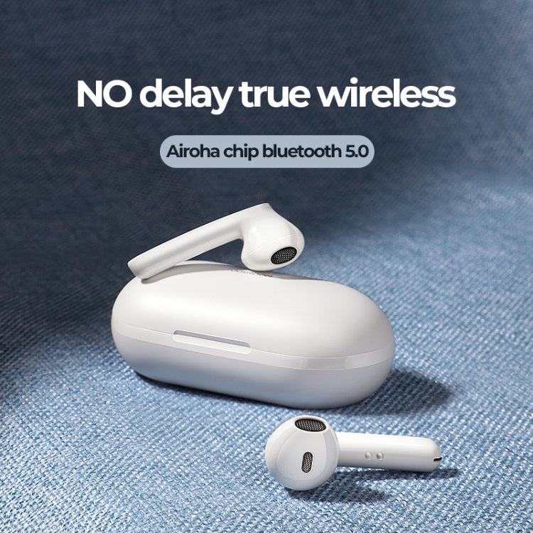 JOYROOM JR-T09 Bluetooth 5.0 Ture Wireless TWS Semi-in-ear Bluetooth Earphone with Charging Box