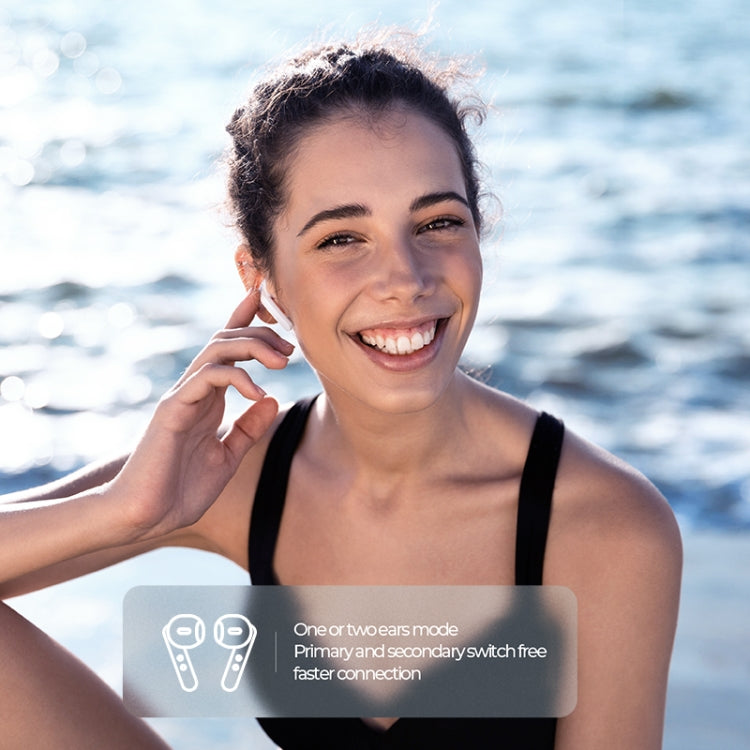 JOYROOM JR-T09 Bluetooth 5.0 Ture Wireless TWS Semi-in-ear Bluetooth Earphone with Charging Box