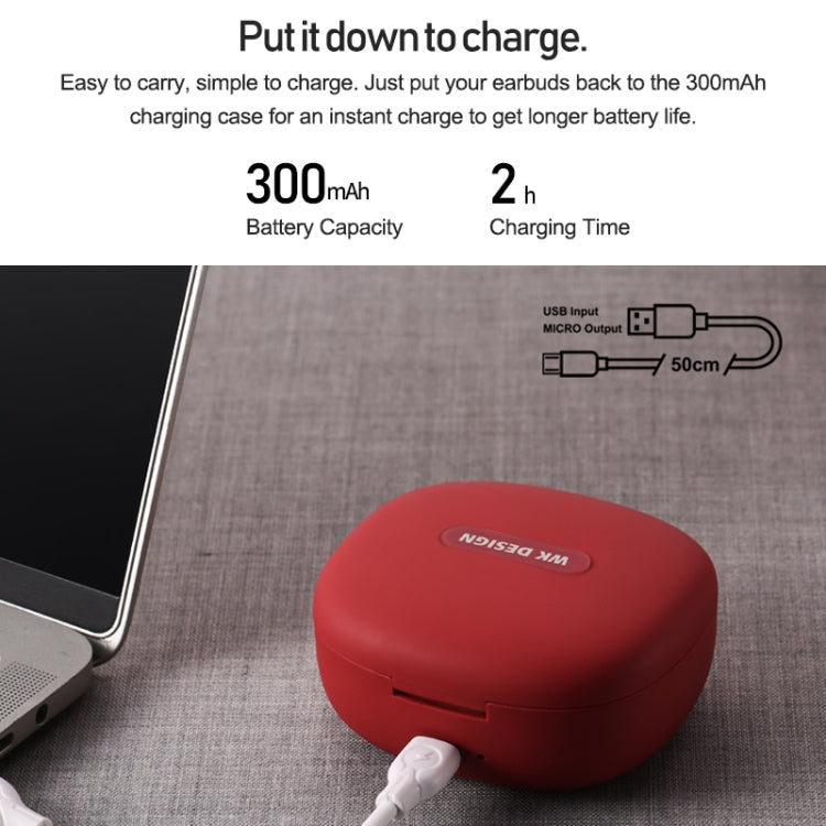 WK BD330 TWS Bluetooth 4.2 Wireless Bluetooth Earphone with Charging Case