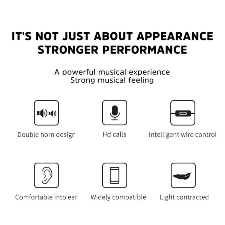 KIVEE KV-MT37 3.5mm Jack Wire-controlled Wired Music Earphone, Supports Calls, Cable Length: 1.2m (White)